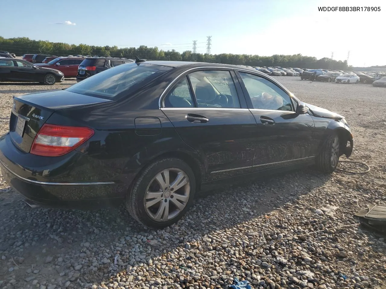 2011 Mercedes-Benz C 300 4Matic VIN: WDDGF8BB3BR178905 Lot: 71785414