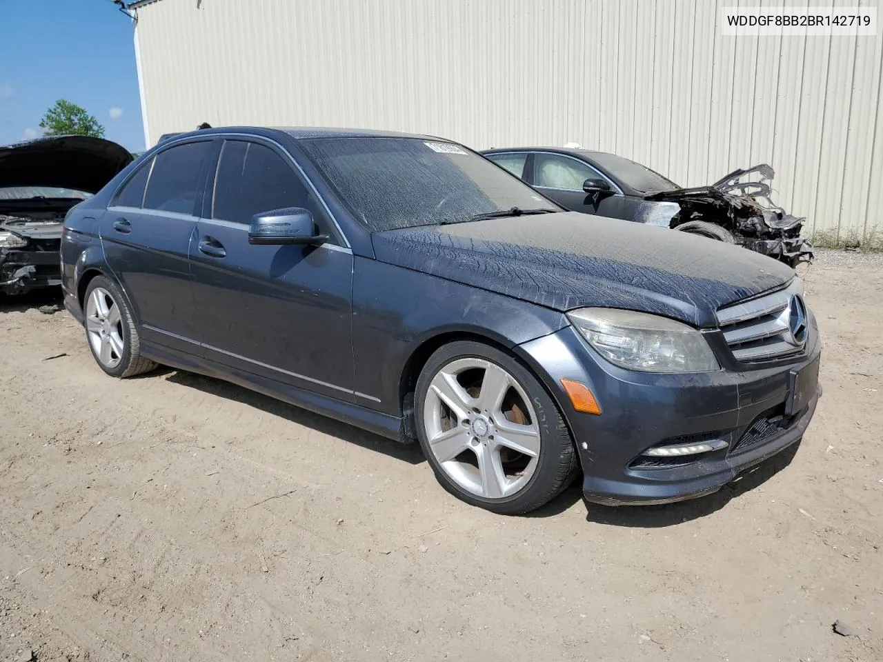 2011 Mercedes-Benz C 300 4Matic VIN: WDDGF8BB2BR142719 Lot: 71819904