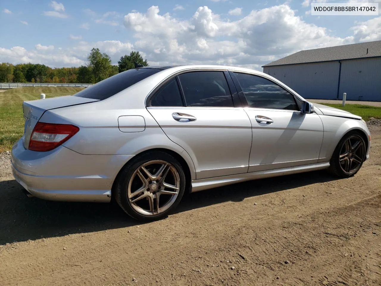 2011 Mercedes-Benz C 300 4Matic VIN: WDDGF8BB5BR147042 Lot: 72202024