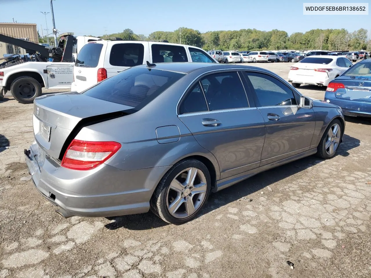 2011 Mercedes-Benz C 300 VIN: WDDGF5EB6BR138652 Lot: 72555944