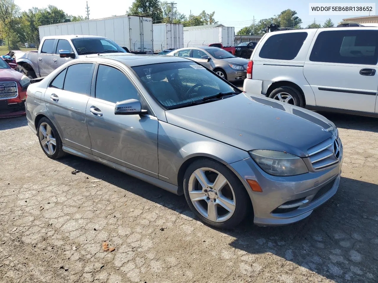 2011 Mercedes-Benz C 300 VIN: WDDGF5EB6BR138652 Lot: 72555944