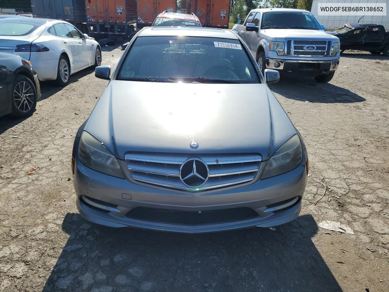 2011 Mercedes-Benz C 300 VIN: WDDGF5EB6BR138652 Lot: 72555944