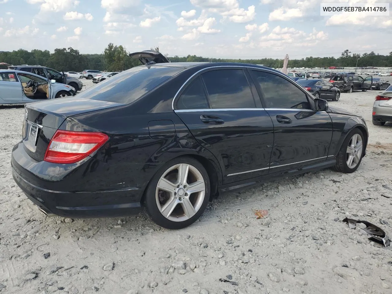 WDDGF5EB7BA414786 2011 Mercedes-Benz C 300