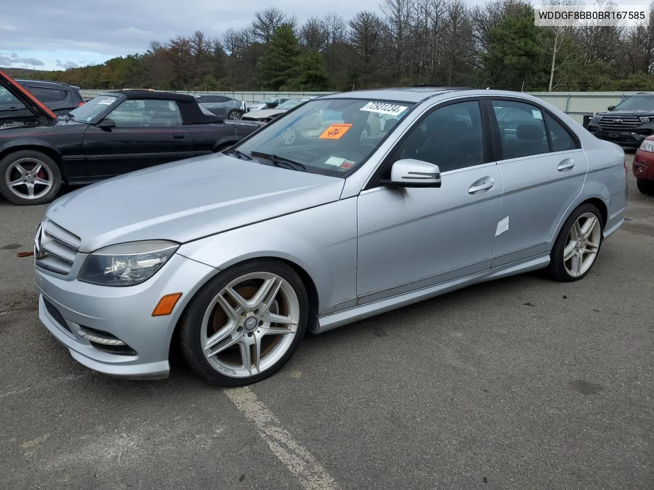 2011 Mercedes-Benz C 300 4Matic VIN: WDDGF8BB0BR167585 Lot: 72931234