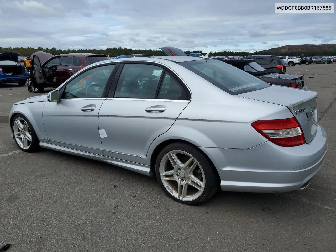 2011 Mercedes-Benz C 300 4Matic VIN: WDDGF8BB0BR167585 Lot: 72931234