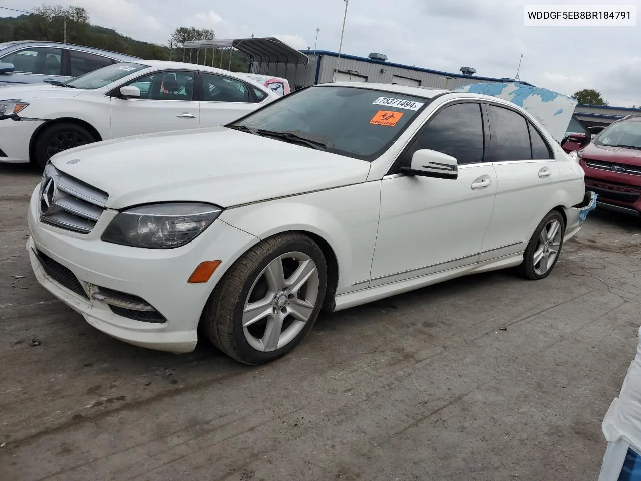 2011 Mercedes-Benz C 300 VIN: WDDGF5EB8BR184791 Lot: 73371494