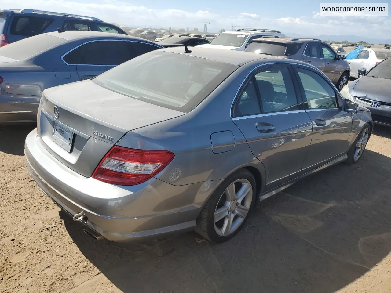 2011 Mercedes-Benz C 300 4Matic VIN: WDDGF8BB0BR158403 Lot: 73433034