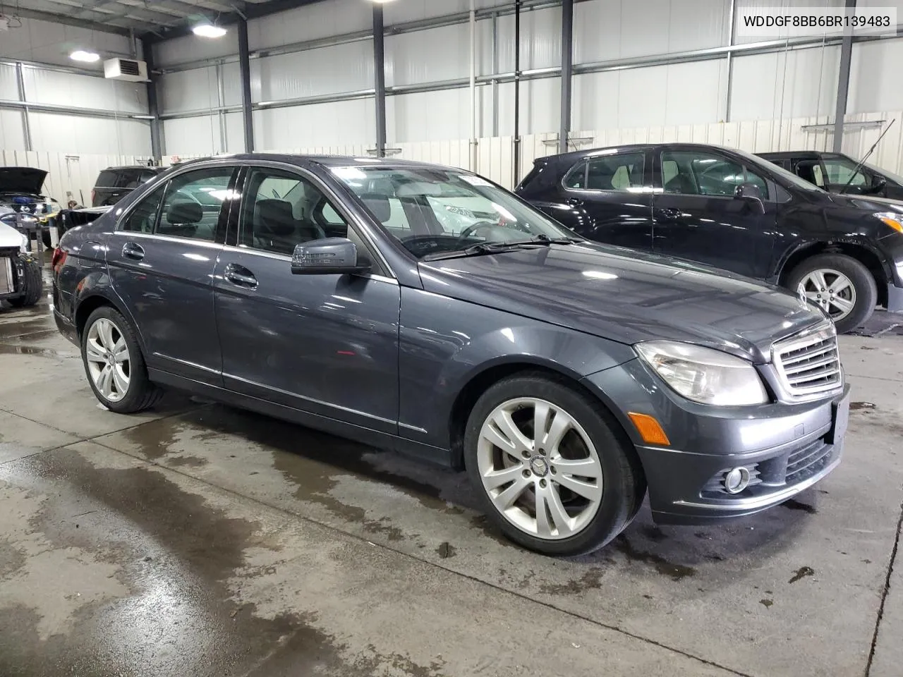 2011 Mercedes-Benz C 300 4Matic VIN: WDDGF8BB6BR139483 Lot: 73675284