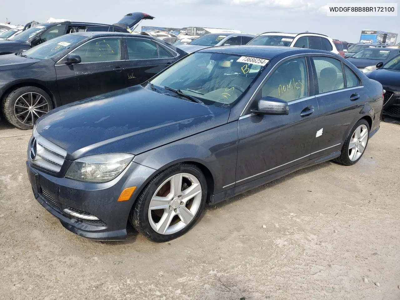 2011 Mercedes-Benz C 300 4Matic VIN: WDDGF8BB8BR172100 Lot: 73686254