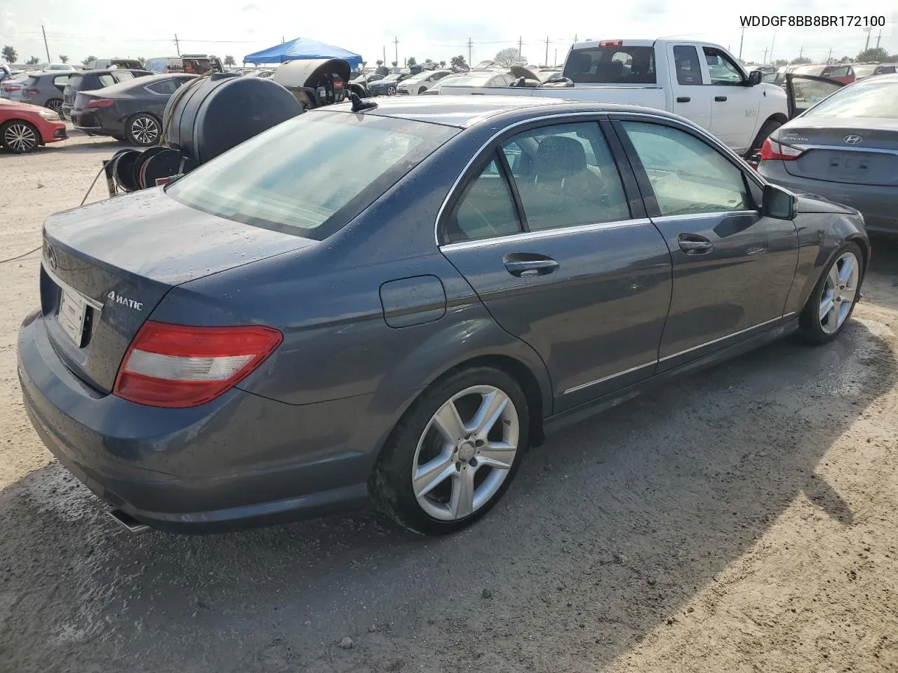 2011 Mercedes-Benz C 300 4Matic VIN: WDDGF8BB8BR172100 Lot: 73686254