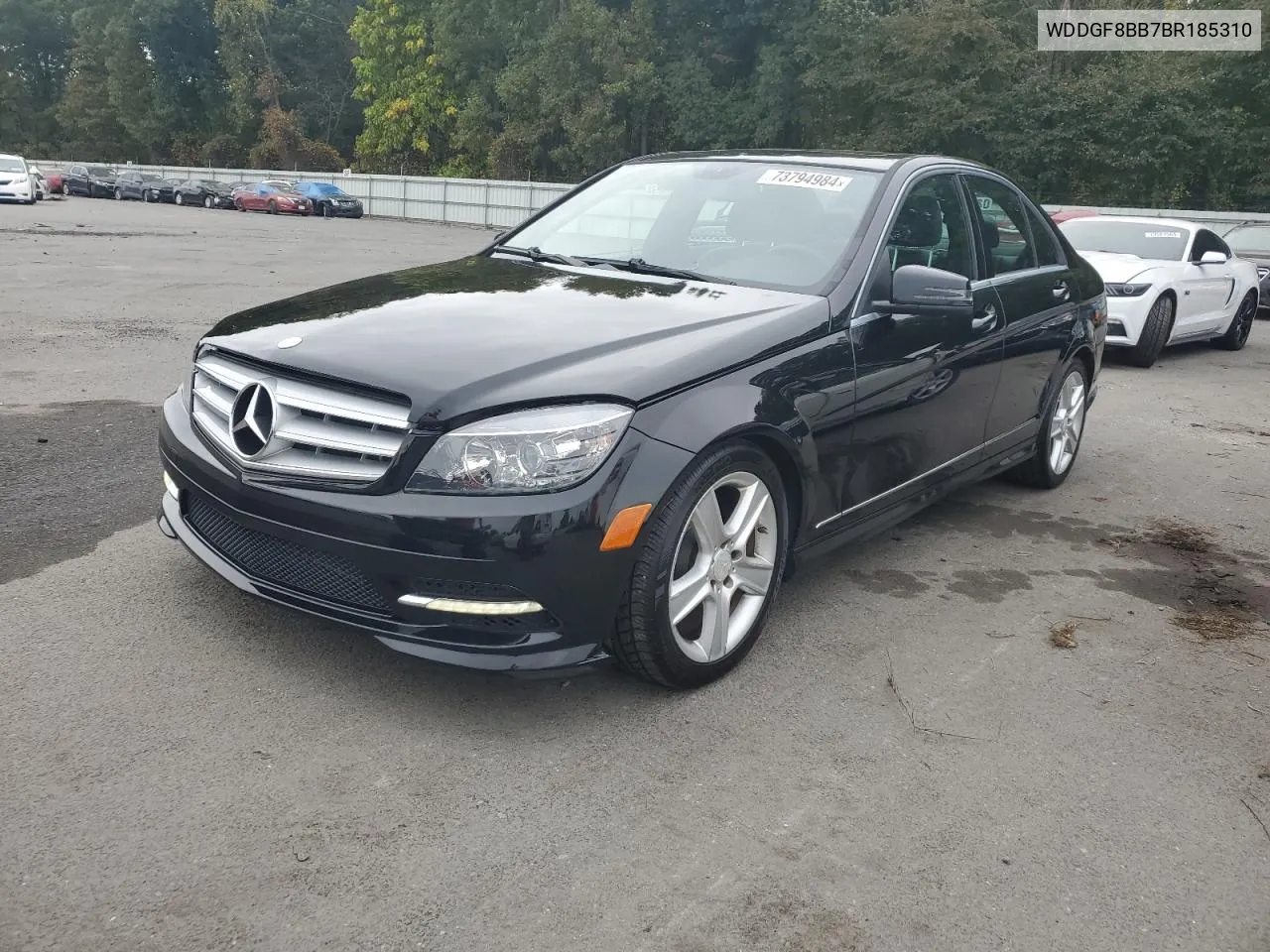 2011 Mercedes-Benz C 300 4Matic VIN: WDDGF8BB7BR185310 Lot: 73794984