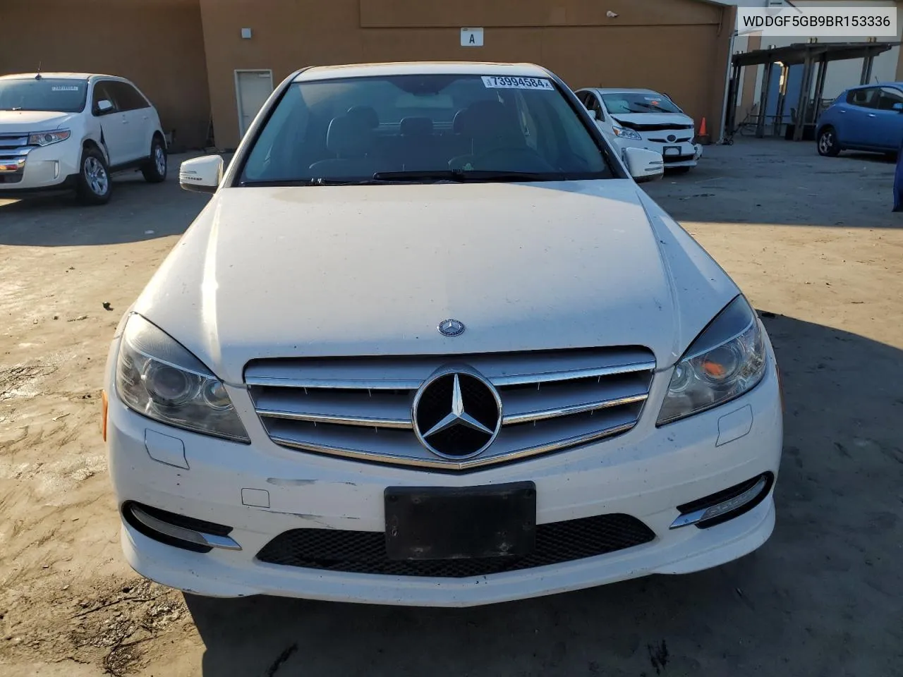 2011 Mercedes-Benz C 350 VIN: WDDGF5GB9BR153336 Lot: 73994584