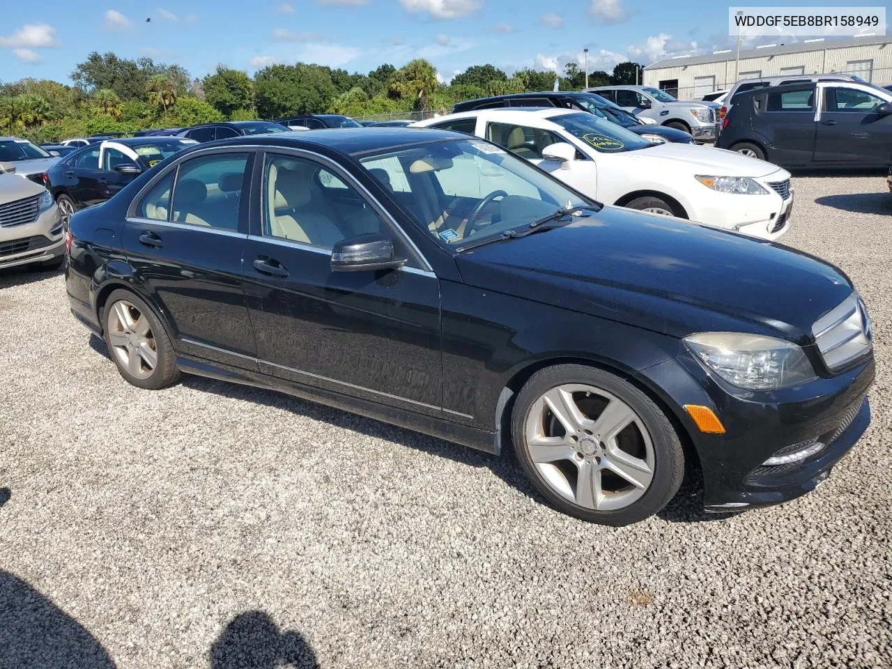 2011 Mercedes-Benz C 300 VIN: WDDGF5EB8BR158949 Lot: 74038954