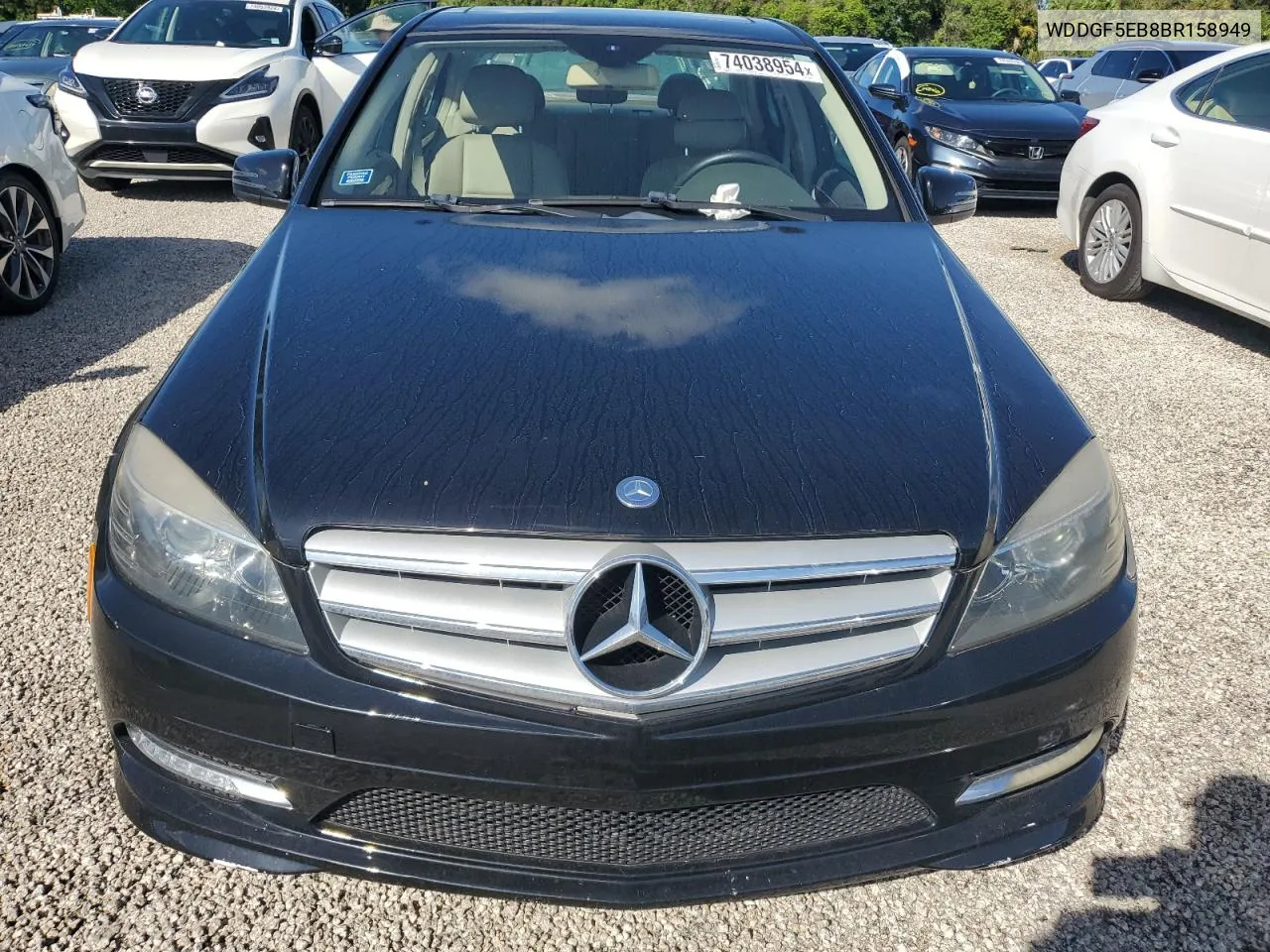 2011 Mercedes-Benz C 300 VIN: WDDGF5EB8BR158949 Lot: 74038954