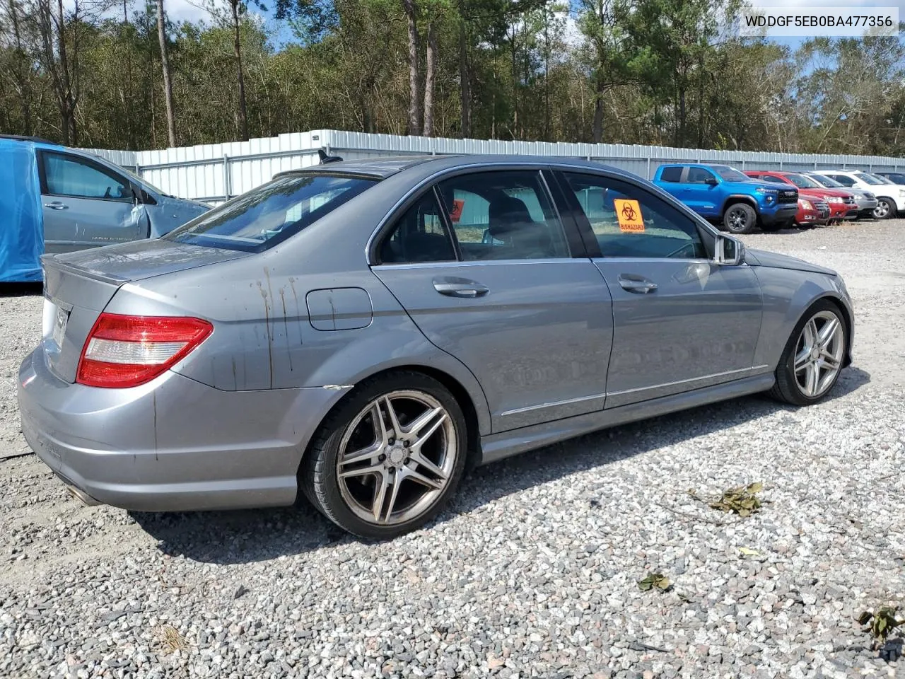 2011 Mercedes-Benz C 300 VIN: WDDGF5EB0BA477356 Lot: 74575074