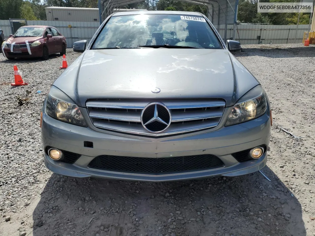 2011 Mercedes-Benz C 300 VIN: WDDGF5EB0BA477356 Lot: 74575074