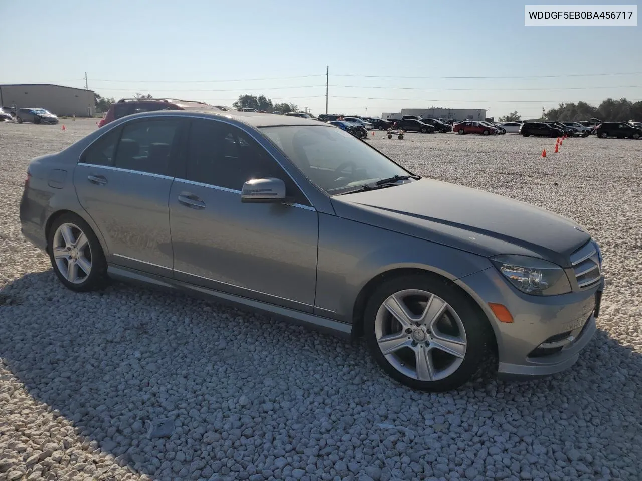 2011 Mercedes-Benz C 300 VIN: WDDGF5EB0BA456717 Lot: 74590274