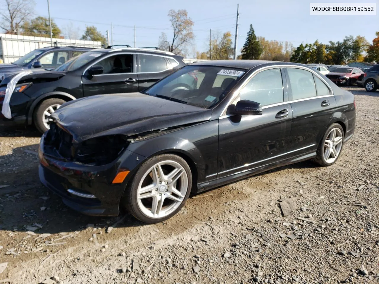 2011 Mercedes-Benz C 300 4Matic VIN: WDDGF8BB0BR159552 Lot: 74936604