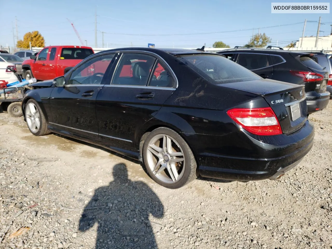 2011 Mercedes-Benz C 300 4Matic VIN: WDDGF8BB0BR159552 Lot: 74936604