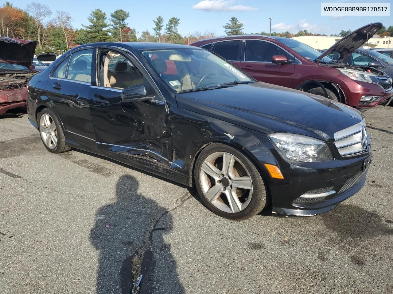 2011 Mercedes-Benz C 300 4Matic VIN: WDDGF8BB9BR170517 Lot: 75552324