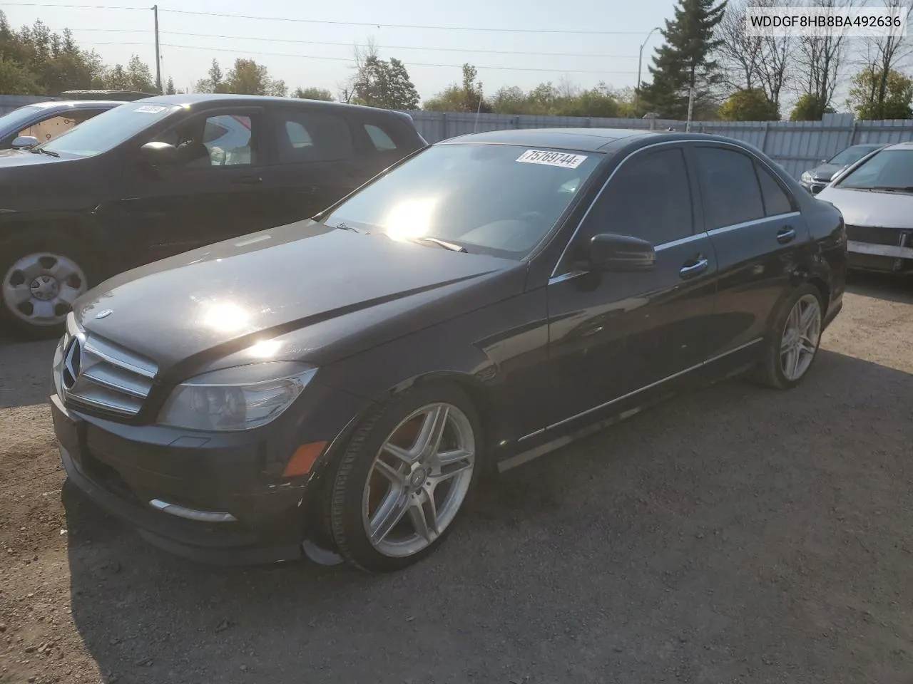 2011 Mercedes-Benz C 350 4Matic VIN: WDDGF8HB8BA492636 Lot: 75769744