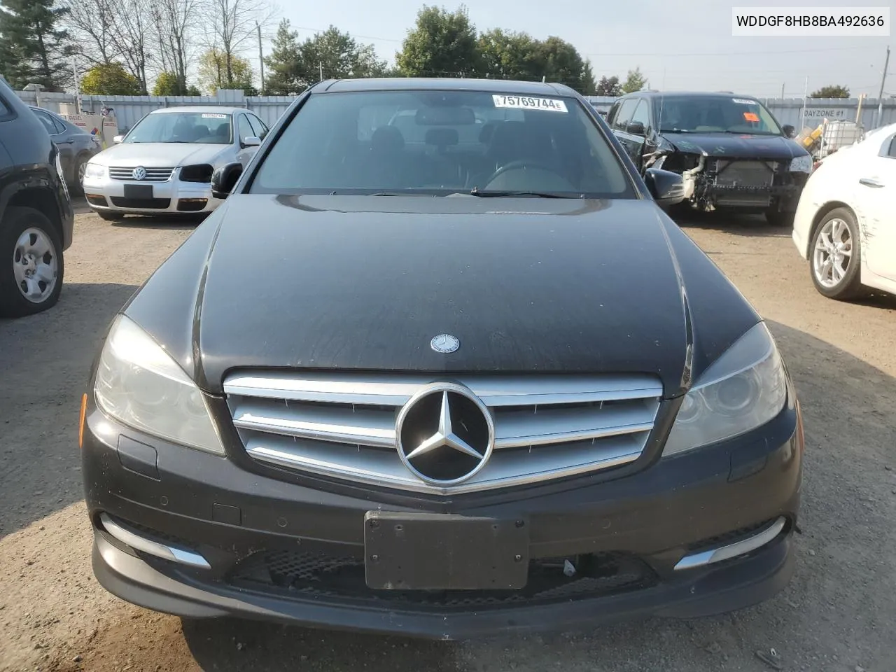 2011 Mercedes-Benz C 350 4Matic VIN: WDDGF8HB8BA492636 Lot: 75769744