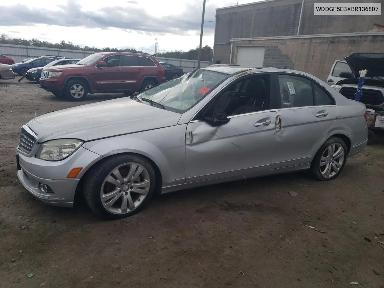 2011 Mercedes-Benz C 300 VIN: WDDGF5EBXBR136807 Lot: 75971874