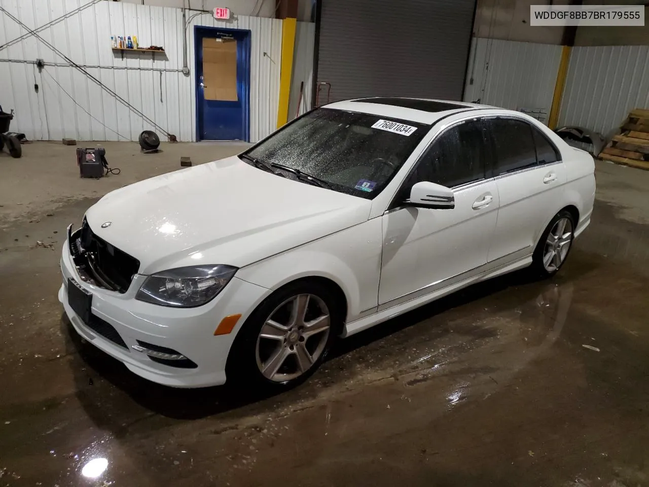 2011 Mercedes-Benz C 300 4Matic VIN: WDDGF8BB7BR179555 Lot: 76001034