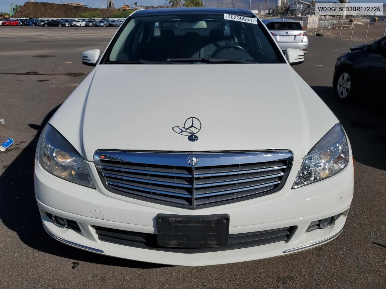 2011 Mercedes-Benz C 300 VIN: WDDGF5EB3BR172726 Lot: 76236634