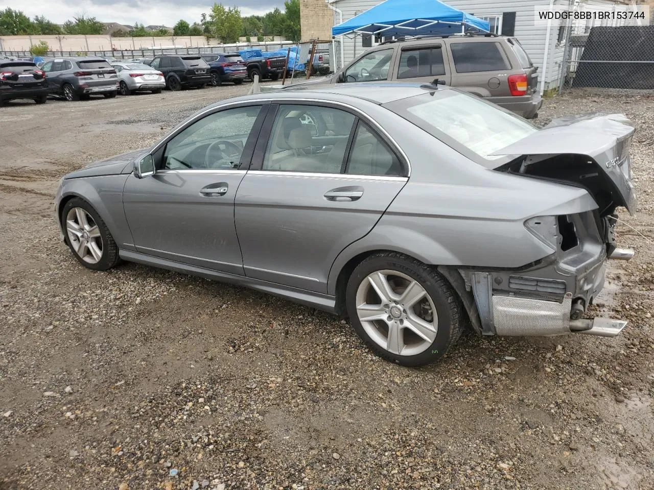 2011 Mercedes-Benz C 300 4Matic VIN: WDDGF8BB1BR153744 Lot: 76254664