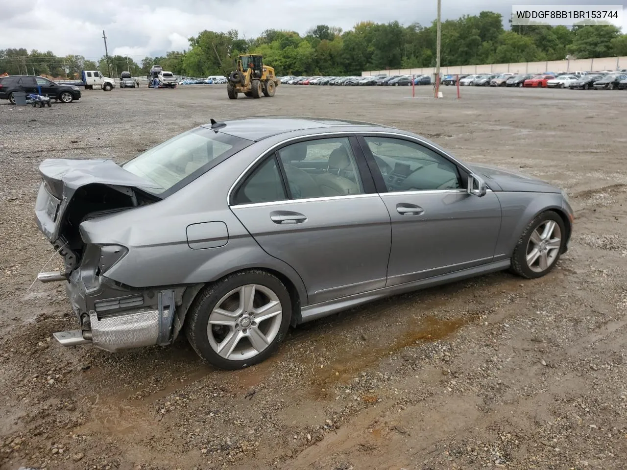 2011 Mercedes-Benz C 300 4Matic VIN: WDDGF8BB1BR153744 Lot: 76254664