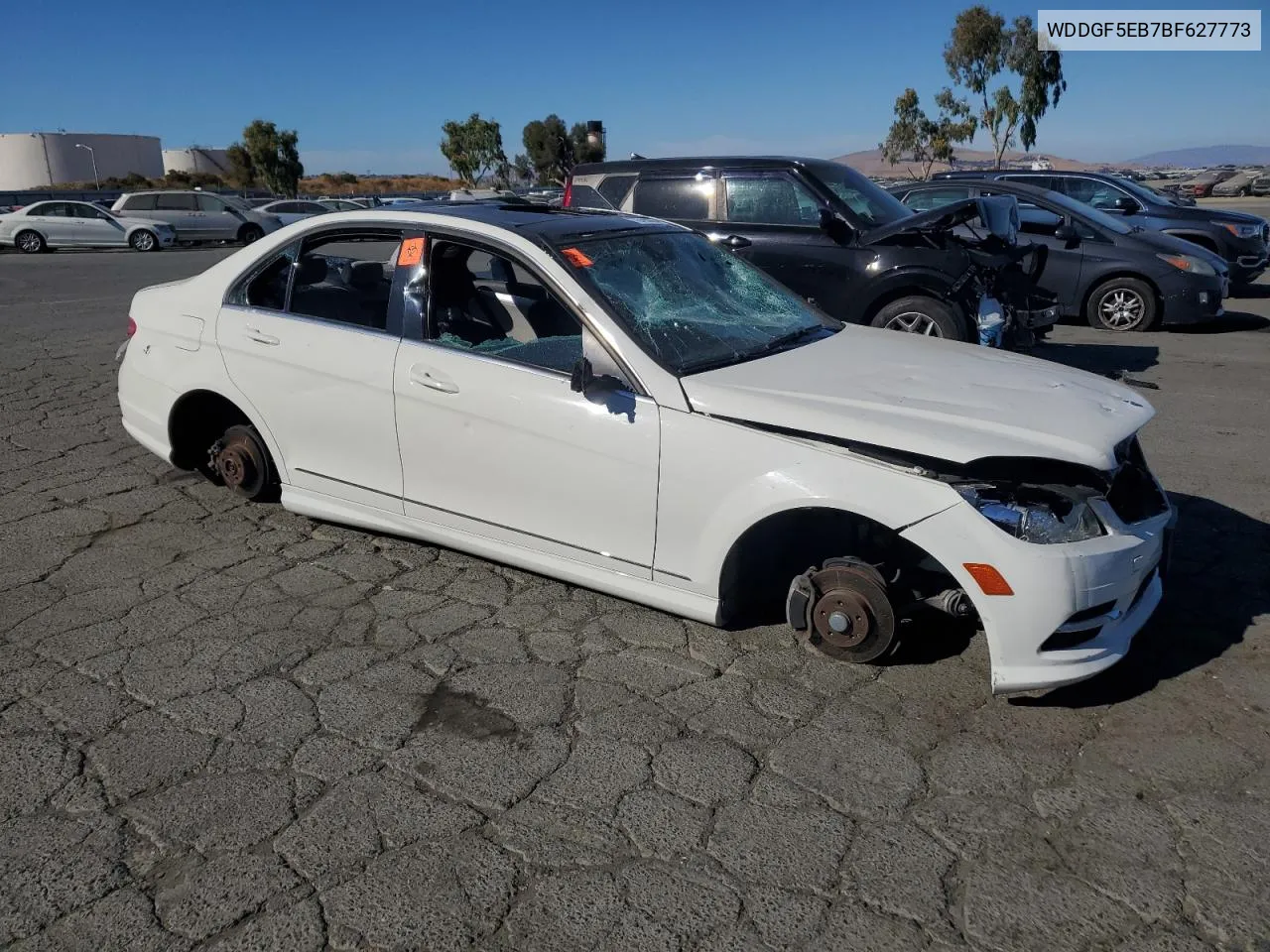 2011 Mercedes-Benz C 300 VIN: WDDGF5EB7BF627773 Lot: 76795824