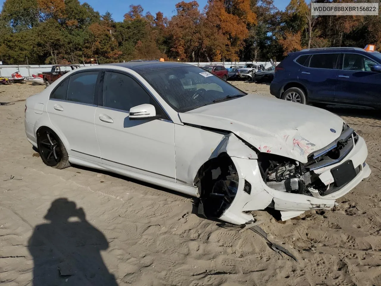 2011 Mercedes-Benz C 300 4Matic VIN: WDDGF8BBXBR156822 Lot: 77224074