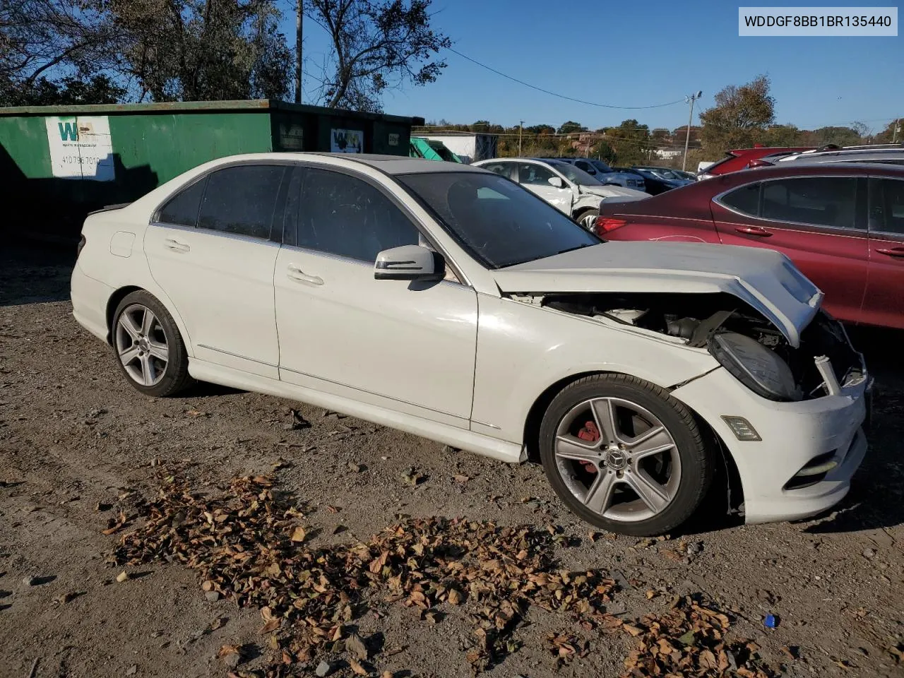 2011 Mercedes-Benz C 300 4Matic VIN: WDDGF8BB1BR135440 Lot: 77469094