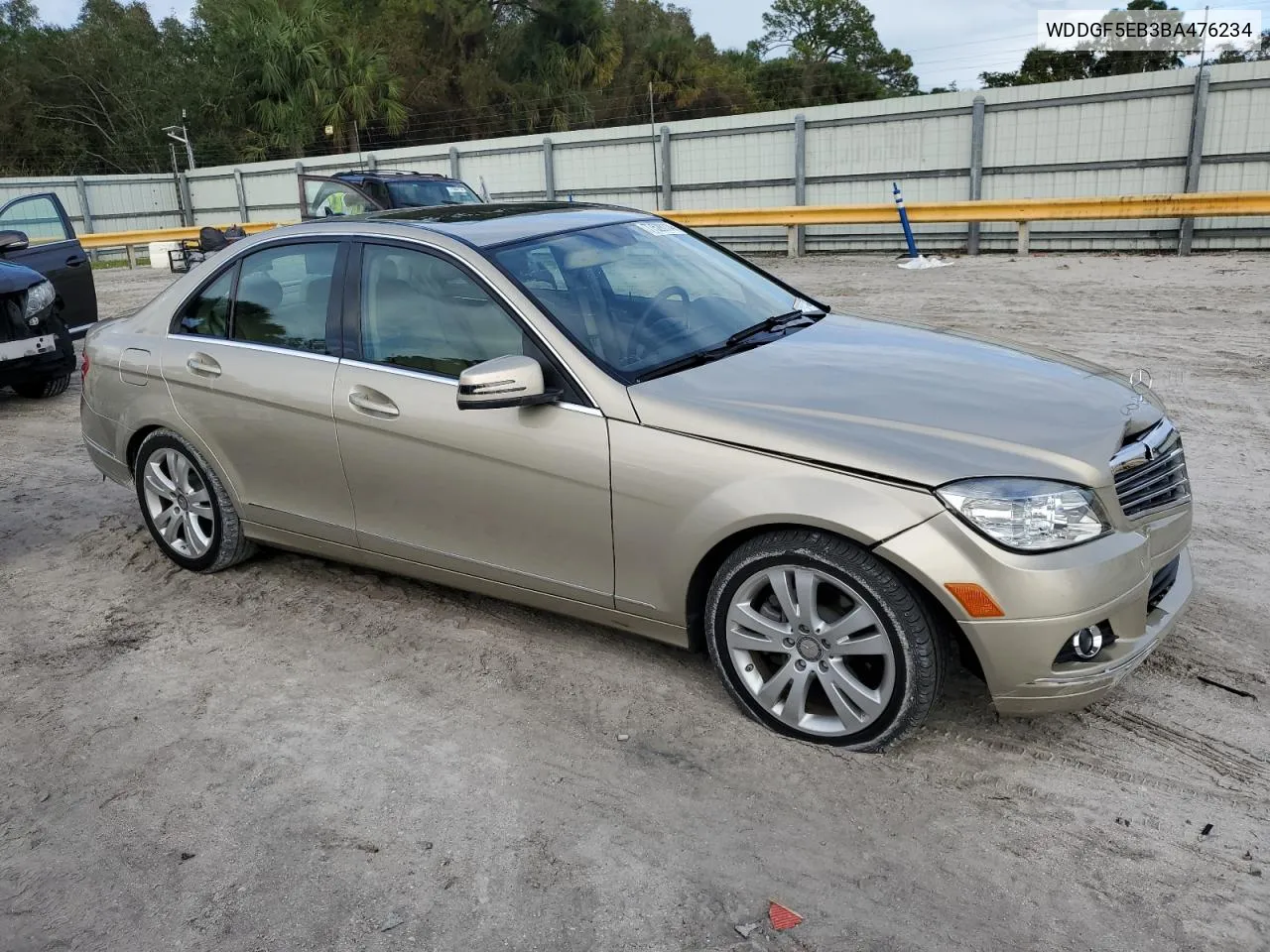 2011 Mercedes-Benz C 300 VIN: WDDGF5EB3BA476234 Lot: 77528114