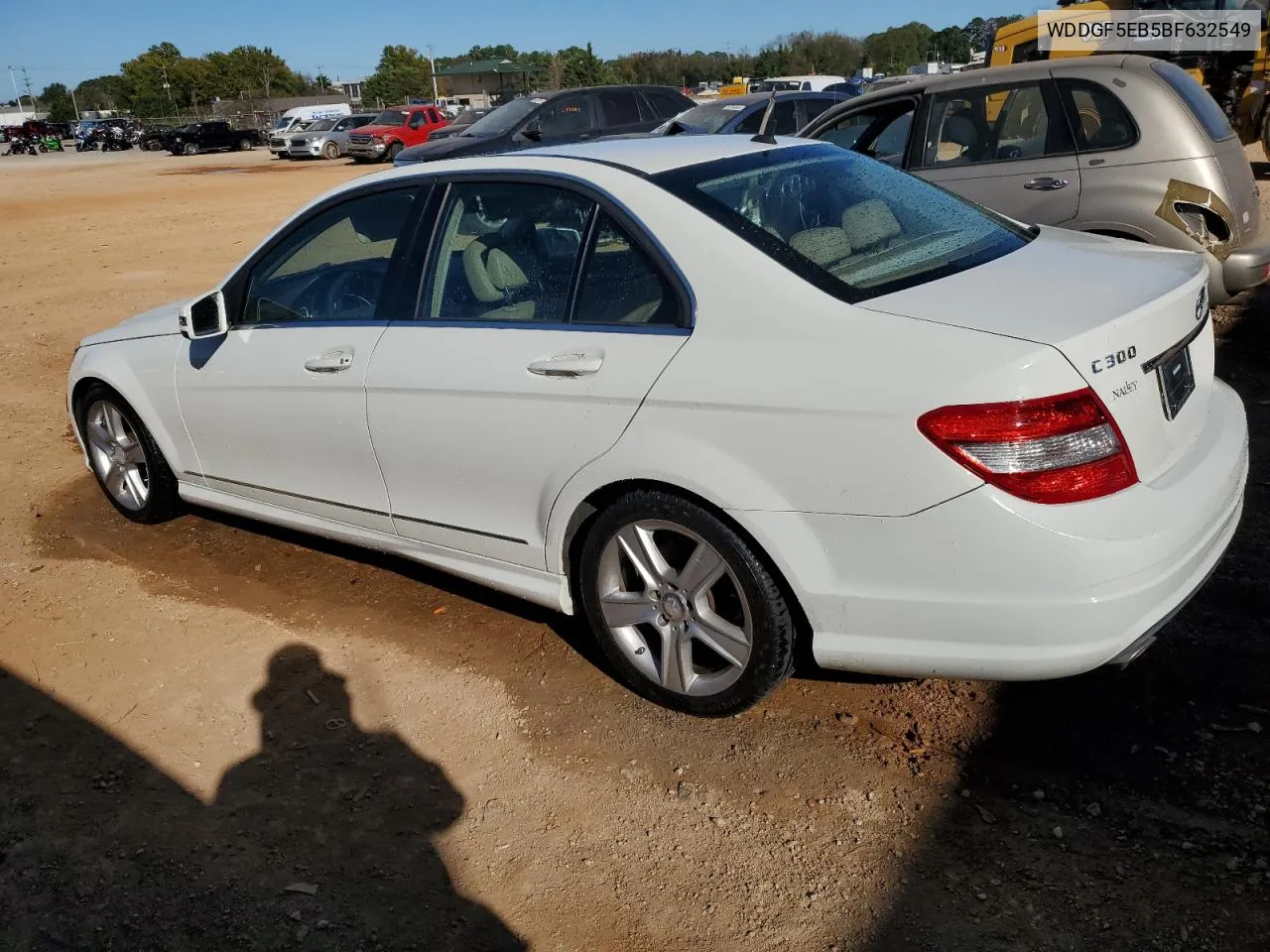 2011 Mercedes-Benz C 300 VIN: WDDGF5EB5BF632549 Lot: 77571044