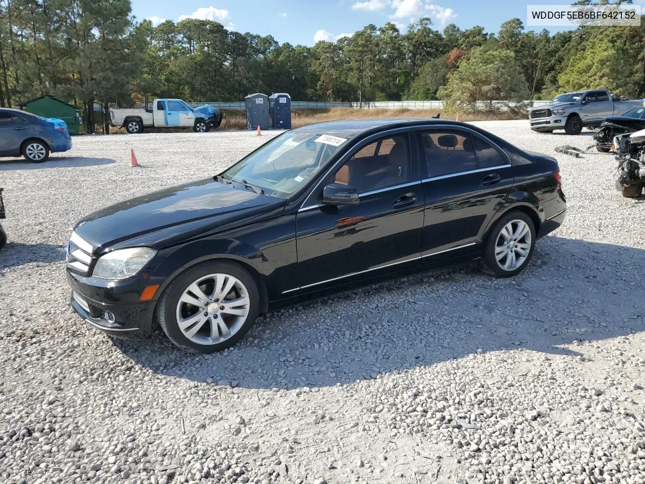 2011 Mercedes-Benz C 300 VIN: WDDGF5EB6BF642152 Lot: 77880124