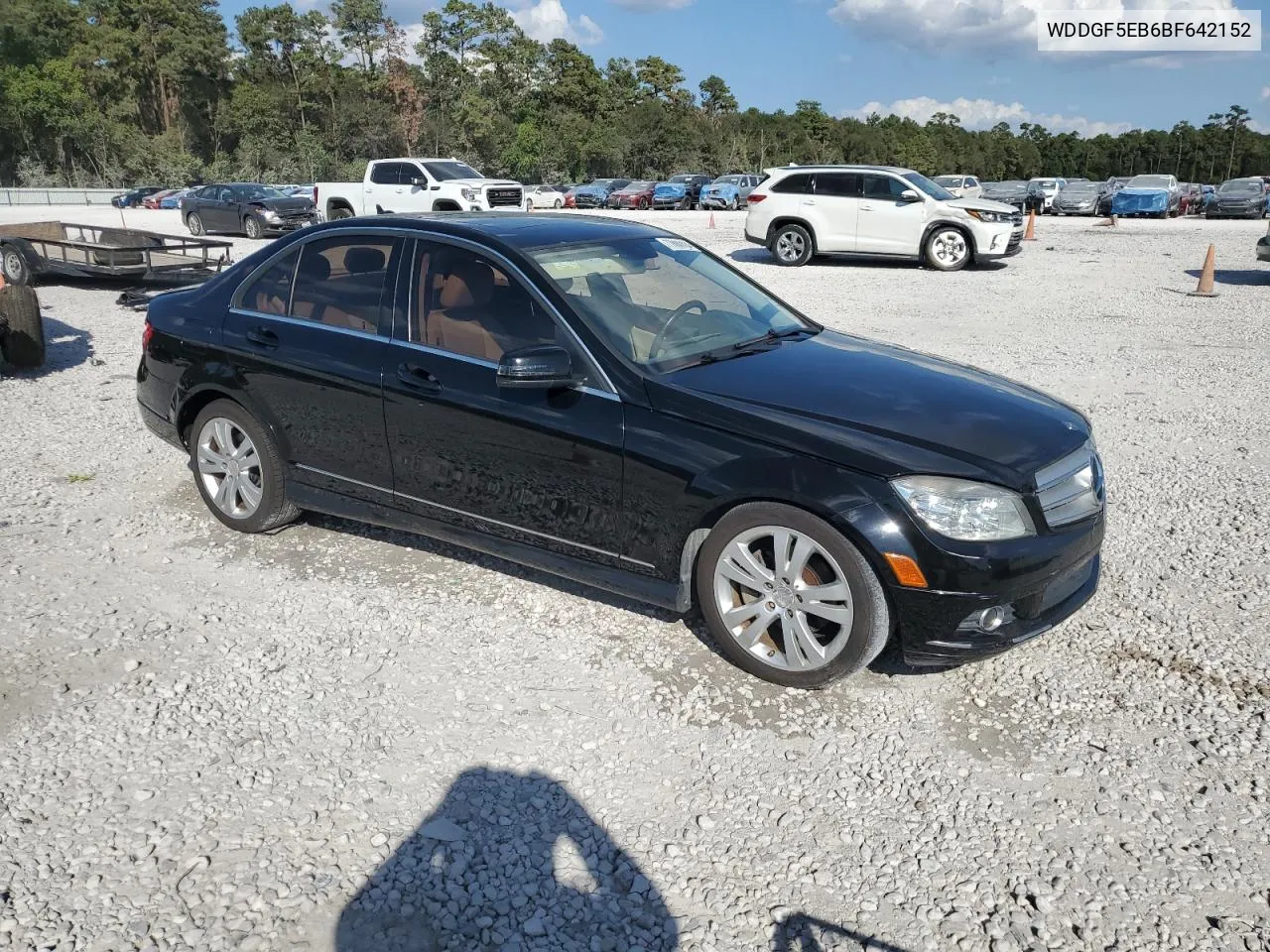 2011 Mercedes-Benz C 300 VIN: WDDGF5EB6BF642152 Lot: 77880124