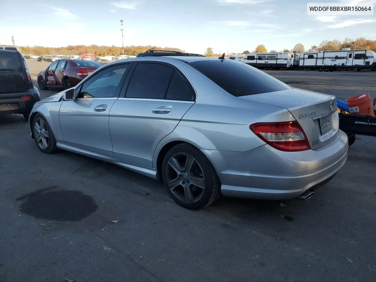 2011 Mercedes-Benz C 300 4Matic VIN: WDDGF8BBXBR150664 Lot: 78133264