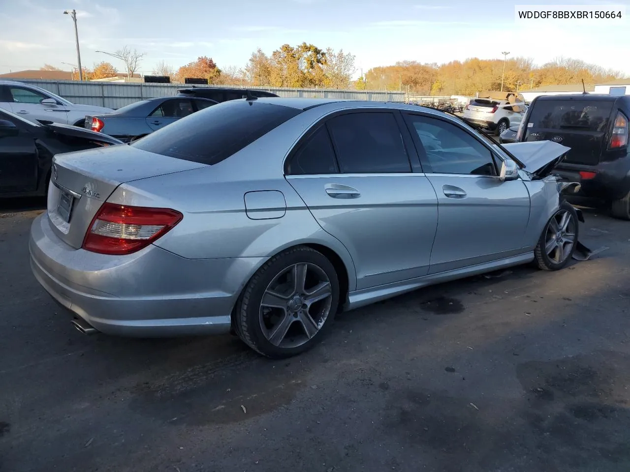 2011 Mercedes-Benz C 300 4Matic VIN: WDDGF8BBXBR150664 Lot: 78133264