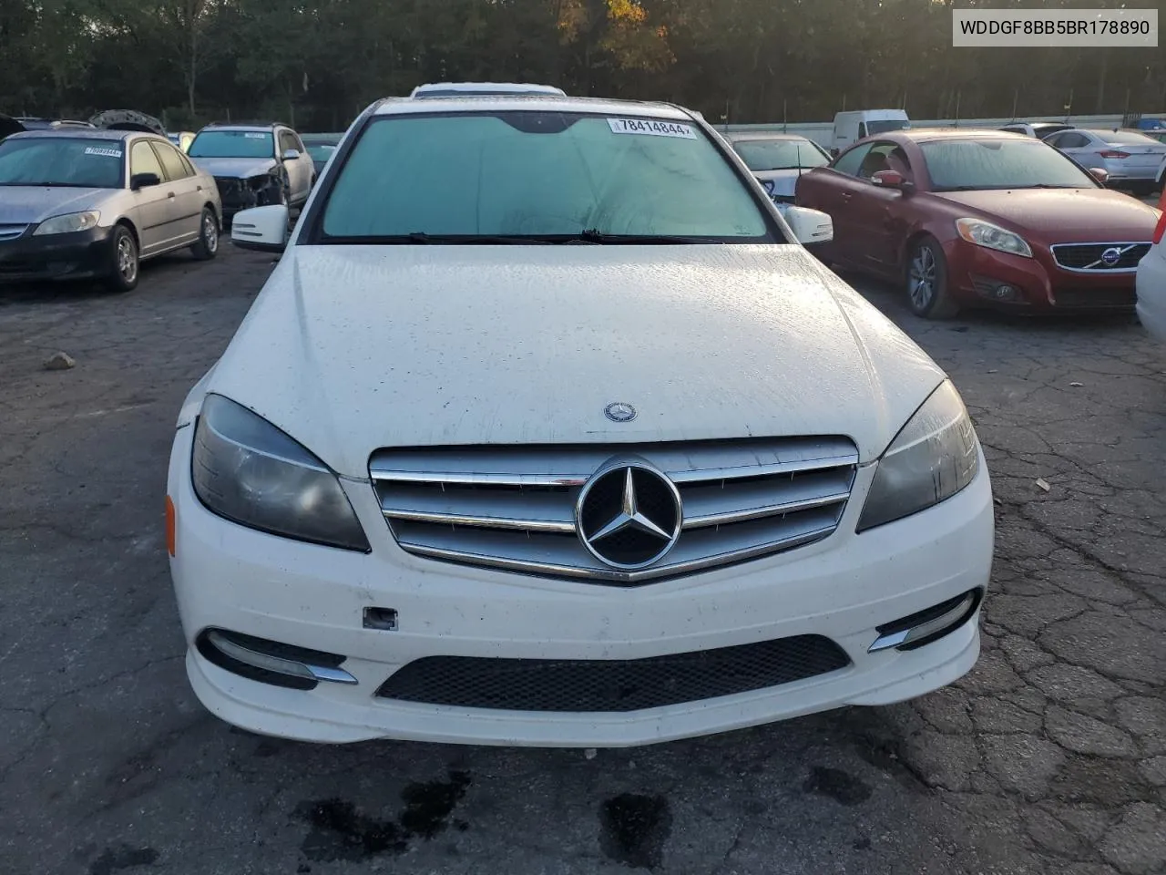 2011 Mercedes-Benz C 300 4Matic VIN: WDDGF8BB5BR178890 Lot: 78414844