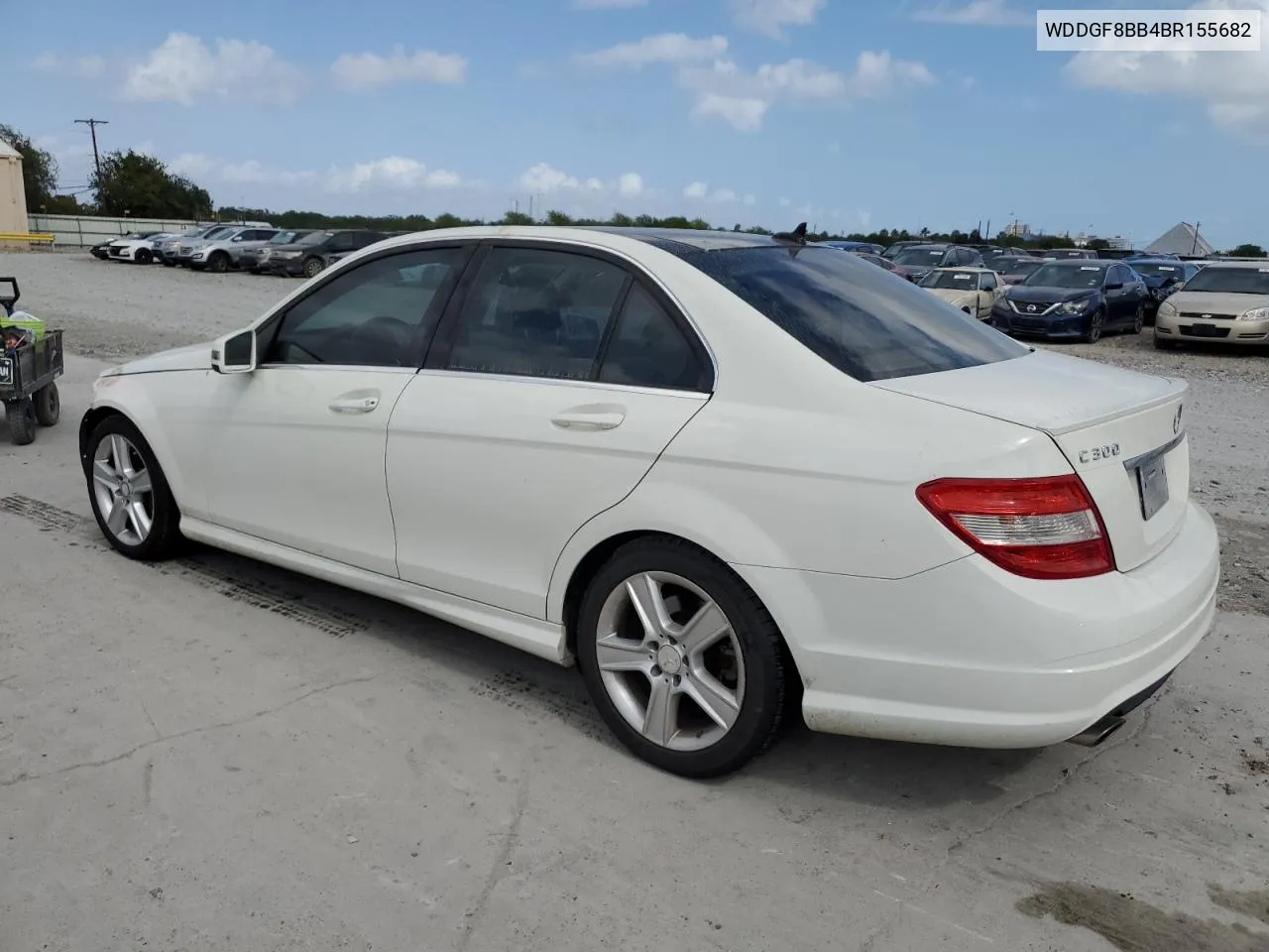 2011 Mercedes-Benz C 300 4Matic VIN: WDDGF8BB4BR155682 Lot: 78447084