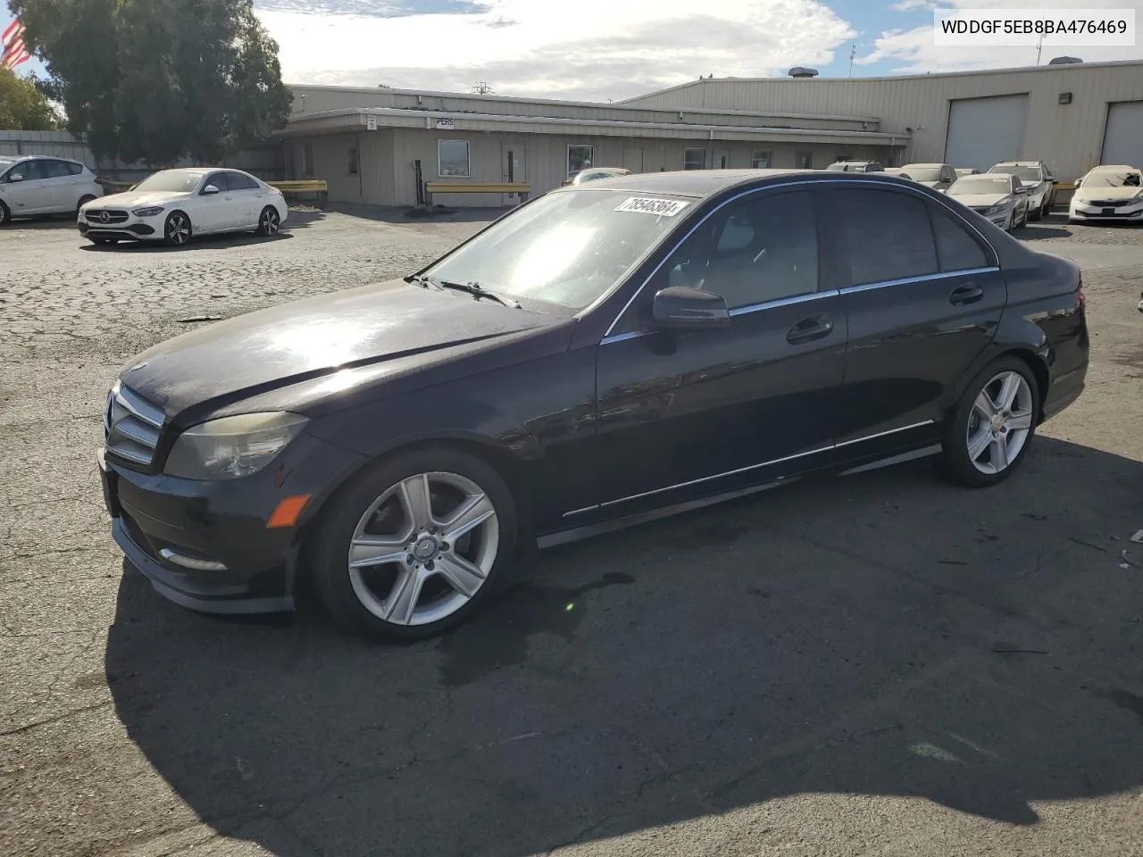 2011 Mercedes-Benz C 300 VIN: WDDGF5EB8BA476469 Lot: 78546364