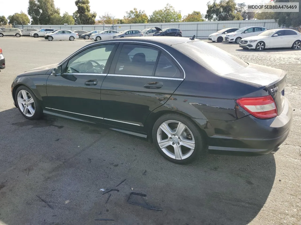 2011 Mercedes-Benz C 300 VIN: WDDGF5EB8BA476469 Lot: 78546364