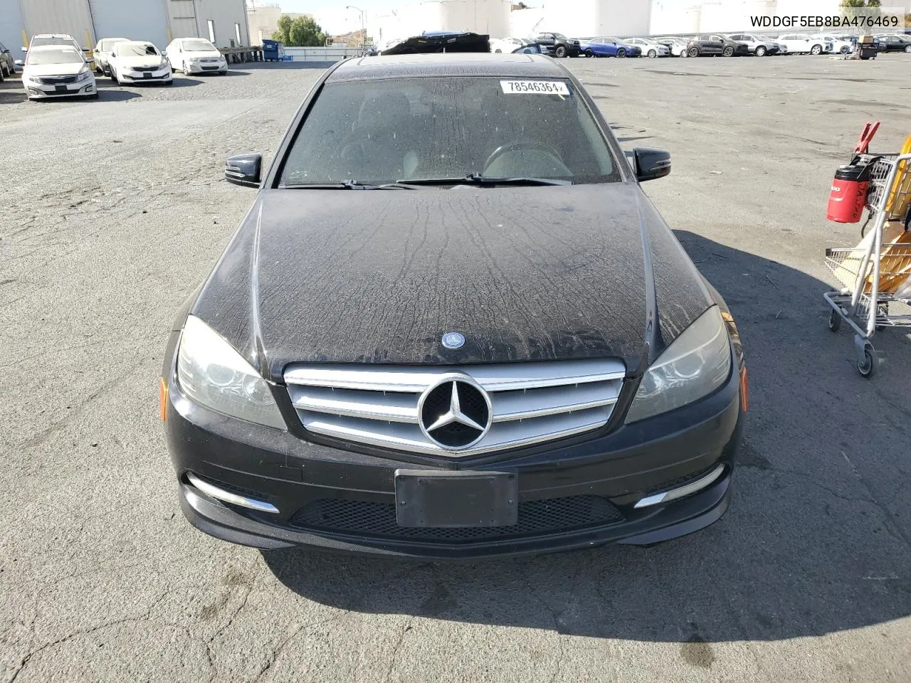 2011 Mercedes-Benz C 300 VIN: WDDGF5EB8BA476469 Lot: 78546364