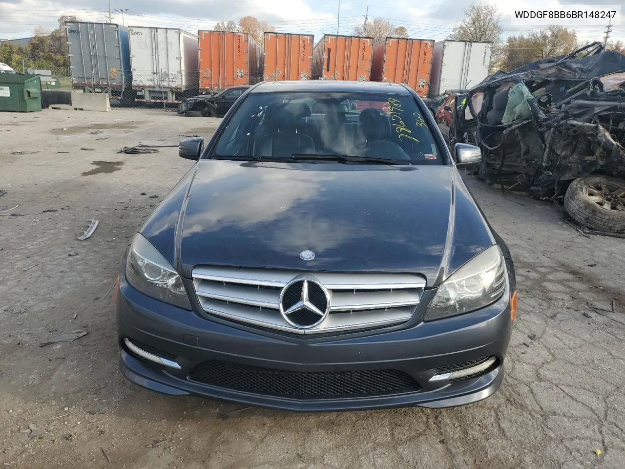 2011 Mercedes-Benz C 300 4Matic VIN: WDDGF8BB6BR148247 Lot: 78601984