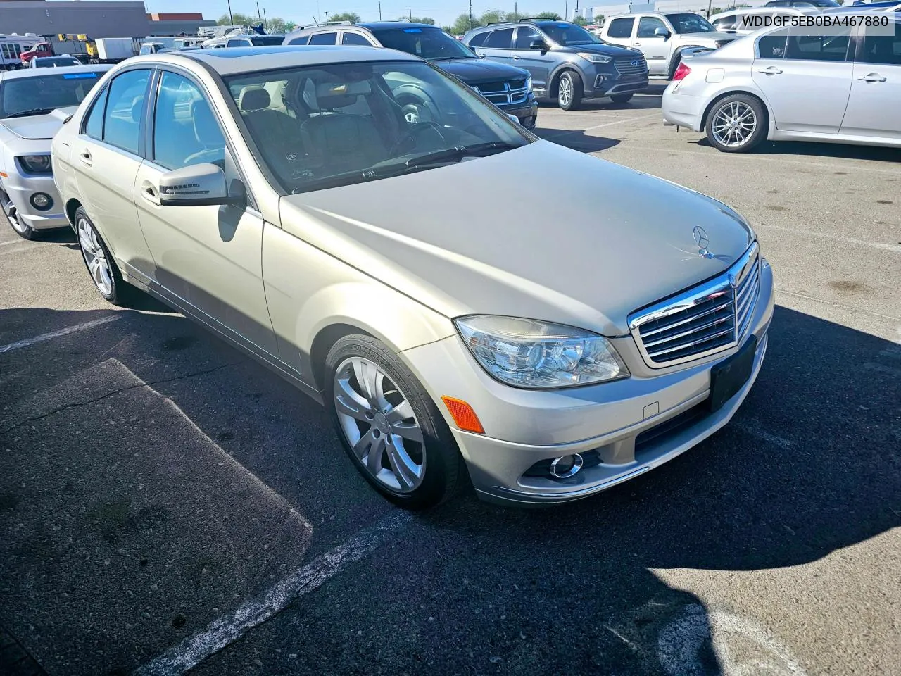 2011 Mercedes-Benz C 300 VIN: WDDGF5EB0BA467880 Lot: 79539644