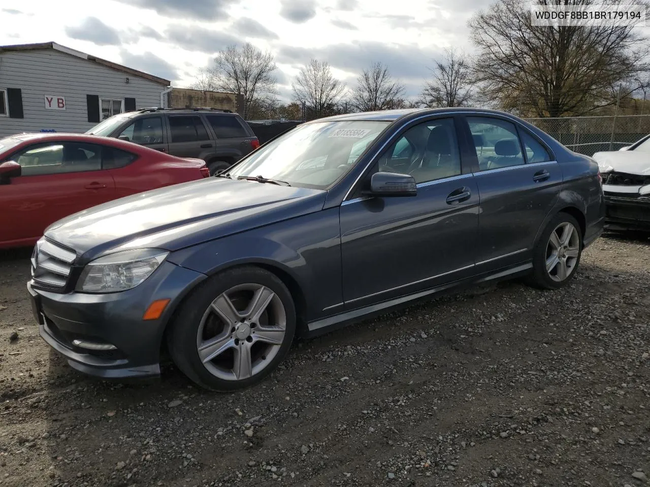 2011 Mercedes-Benz C 300 4Matic VIN: WDDGF8BB1BR179194 Lot: 80185584