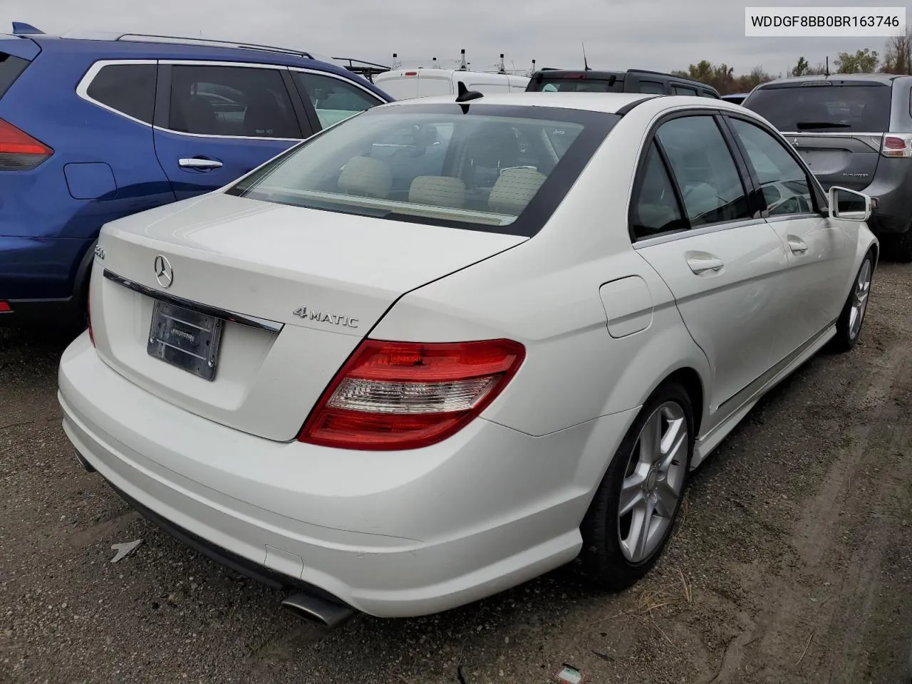 2011 Mercedes-Benz C 300 4Matic VIN: WDDGF8BB0BR163746 Lot: 80307744