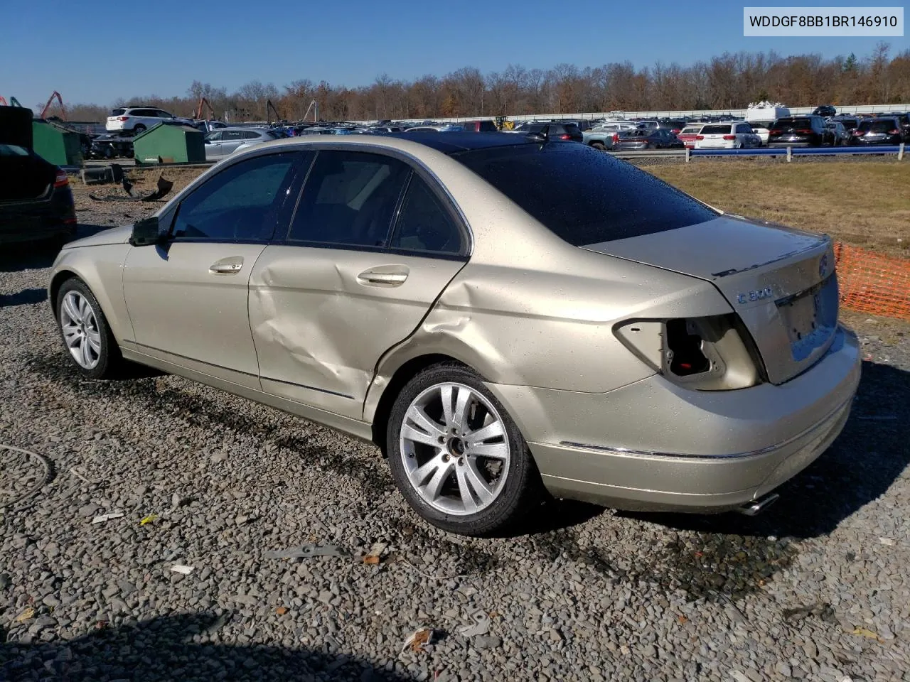 2011 Mercedes-Benz C 300 4Matic VIN: WDDGF8BB1BR146910 Lot: 80510384